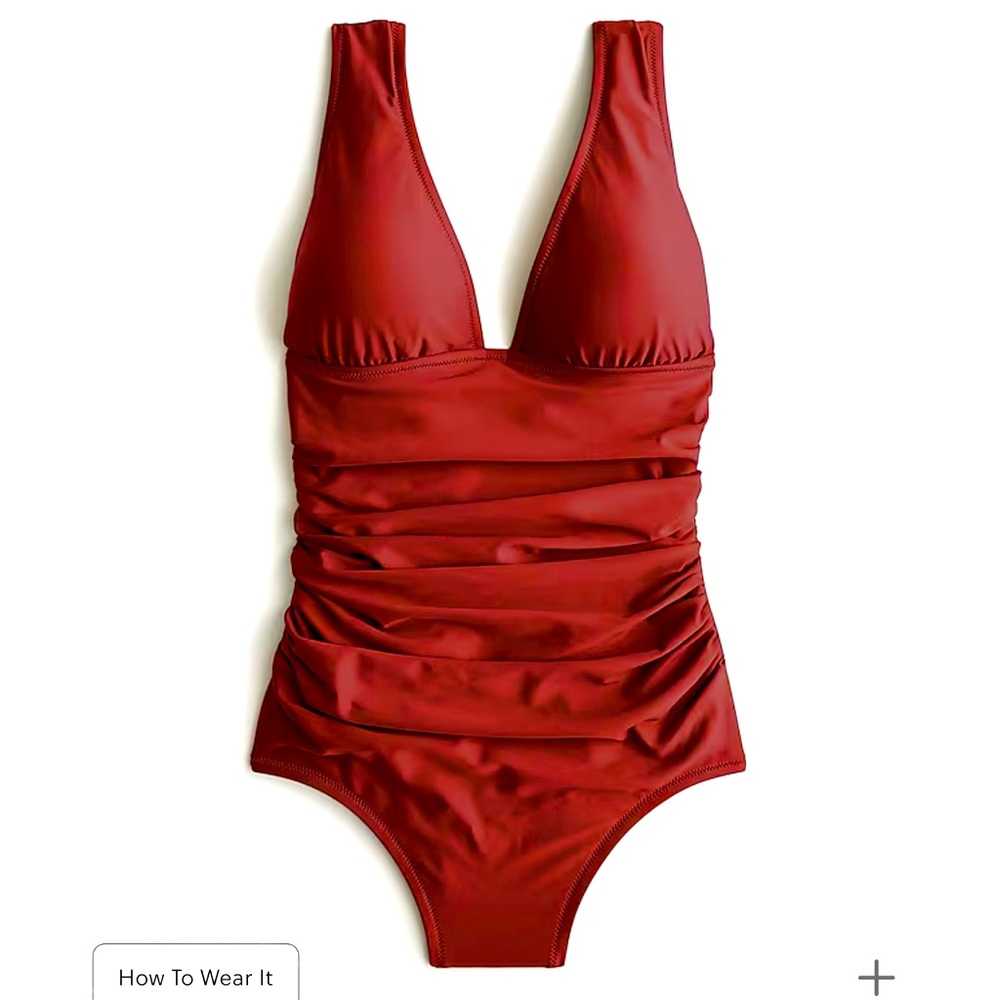 J crews best selling swimsuit. Rouched one piece